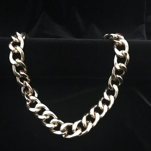 Graziano Thick Link Gold Tone Necklace EUC